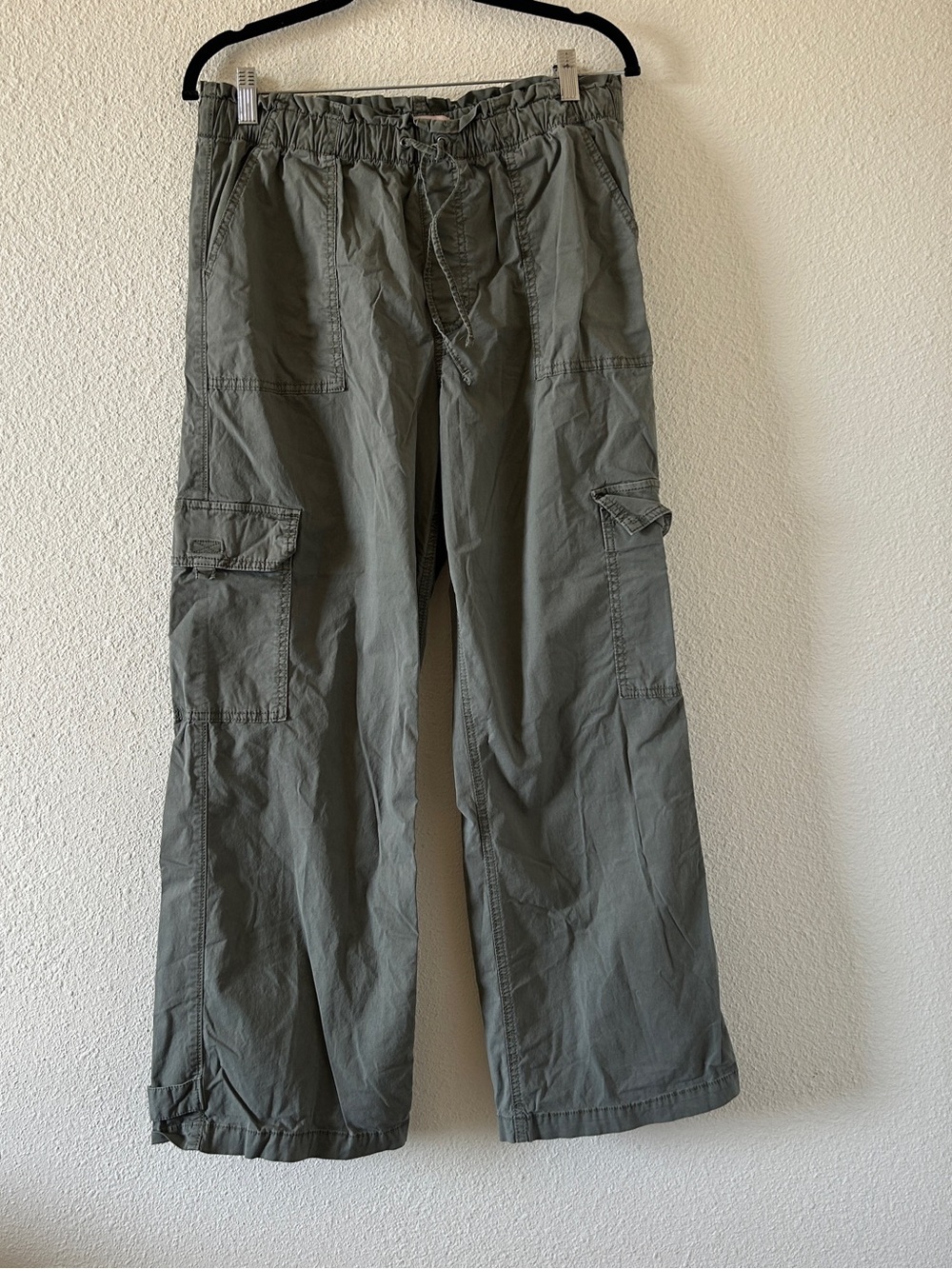 SO high Rise Cargo Wide Leg Pants Women’s Large Olive Green